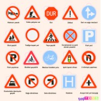 Trafik İşaretleri Ahşap Puzzle