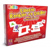 EŞLEŞTİR RENKLER ŞEKİLLER MUKAVVA PUZZLE