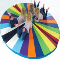 Renkli Köşe Minder Çap 120 cm 
